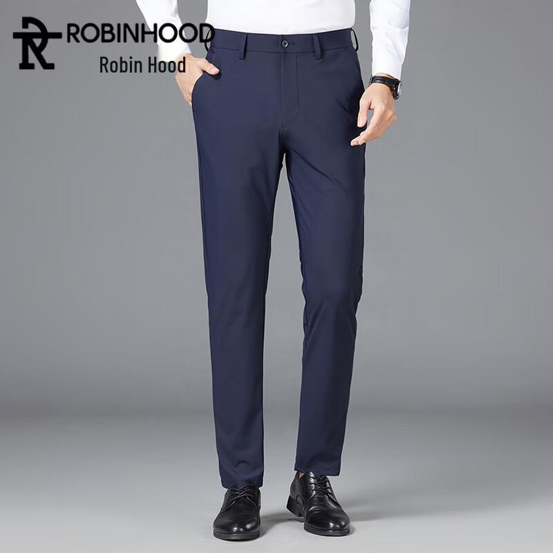ROBINHOOD Men s Ice-Cool Breathable Straight-Leg Casual Business Pants 34