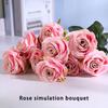 10 Heads Rose Artificial Flowers Bouquet Wedding Home Party Decor