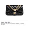 Chanel Classic Flap CF Sheepskin Chain Bag, Shoulder Bag, Crossbody Bag Mini Women's Black AS4041-B10716-94305