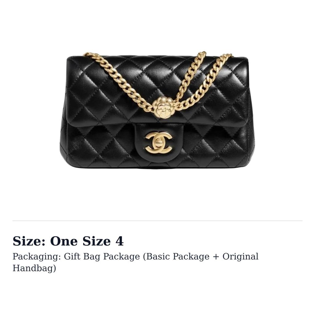 Chanel Classic Flap CF Sheepskin Chain Bag, Shoulder Bag, Crossbody Bag Mini Women's Black AS4041-B10716-94305