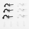 Alloy Hooks For Hanging Wall Hanger Hook With Screw Black White Colors Available Belt/Tie Hanger Organizer Kitchen Accessories