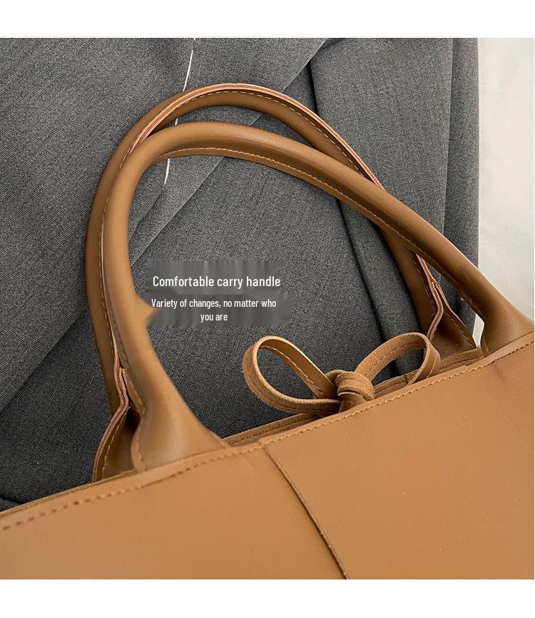 Borsa a Trama da Donna Primavera 2025 - Borsa a Spalla Versatile di Grande Capacità