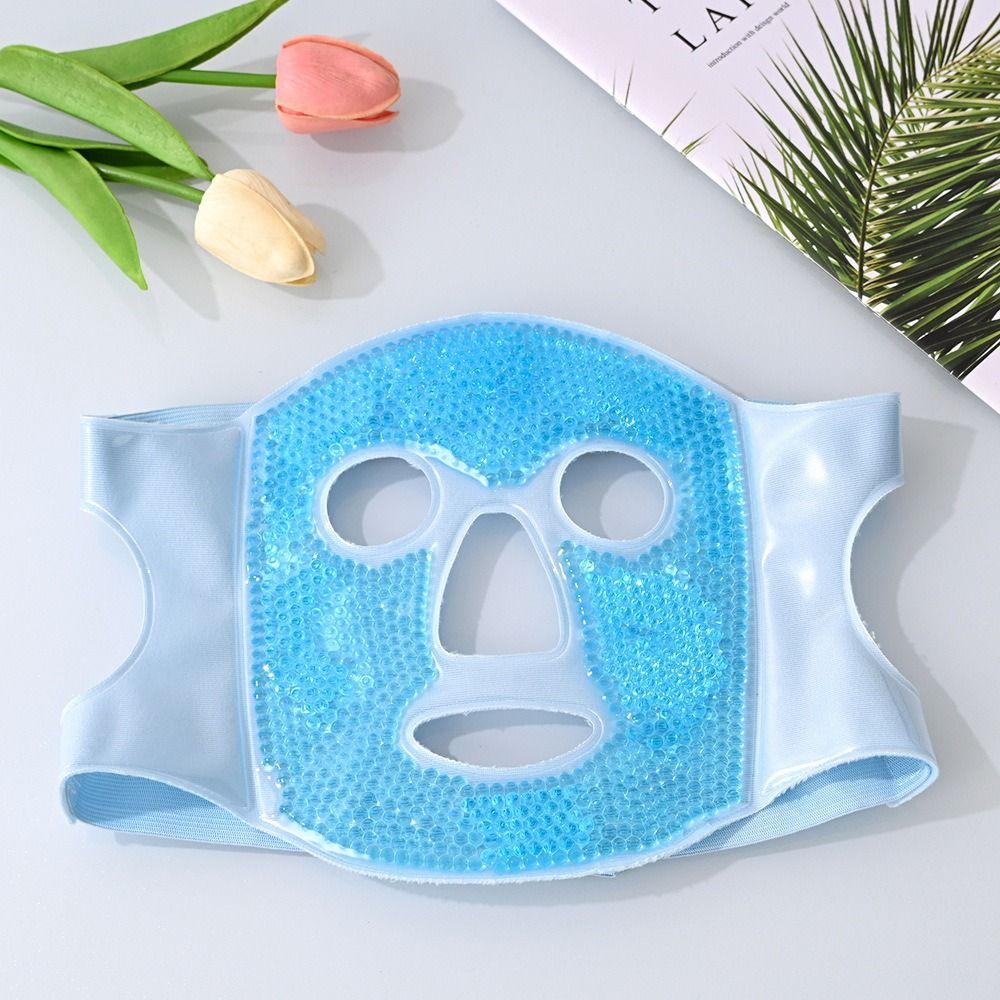 Cooling Massager Cooling Sleep Mask with Gel Ice Beads Gel Beads Eye Mask  Face Skin Care