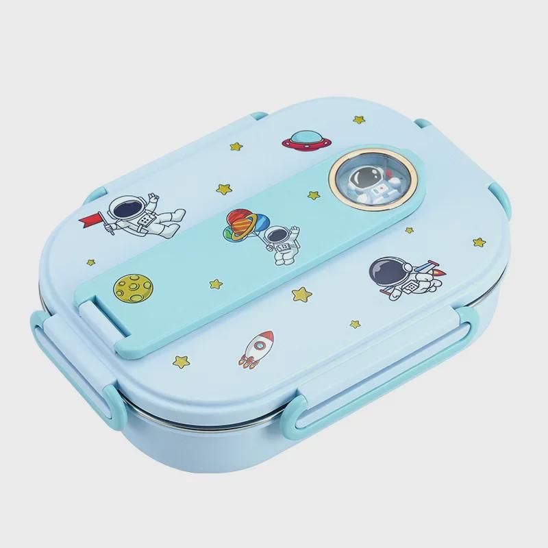 Cutie de prânz izolată pentru copii din oțel inoxidabil 316 cu tavă compartimentată