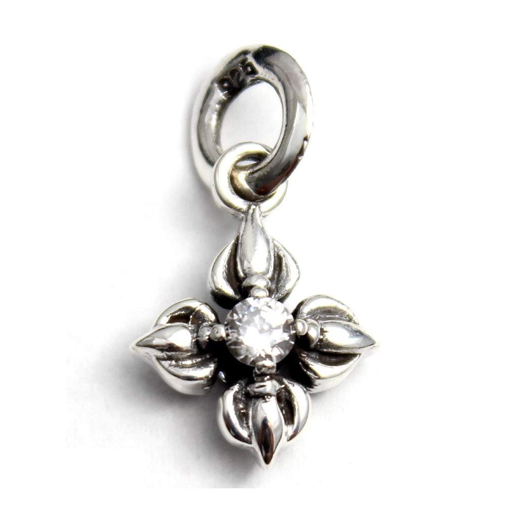 Tibetan Karma Zirconia Amulet Silver Pendant Pendant for Women and Men