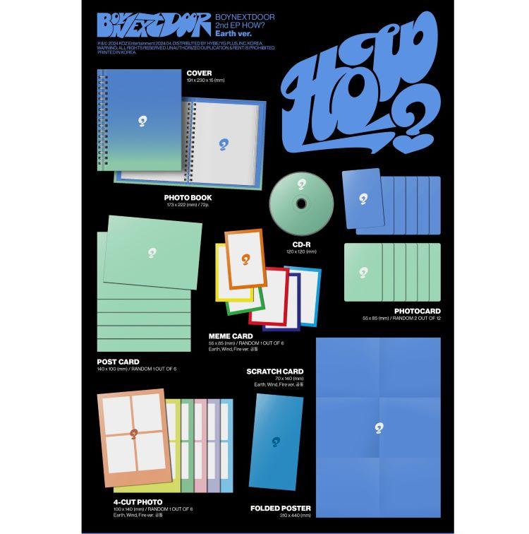 BOYNEXTDOOR - 2ND EP ALBUM HOW?(Standard Ver.)