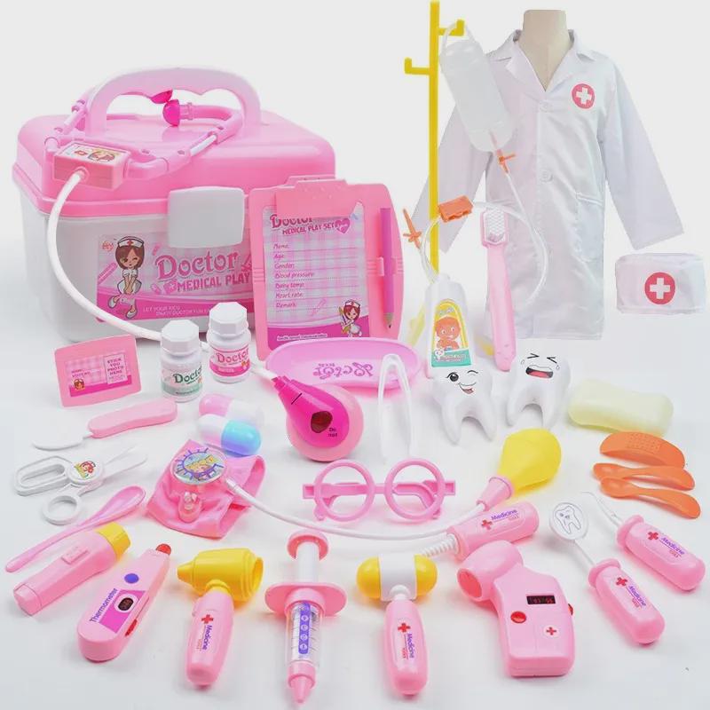 Kids' Doctor Toy Set with Medical Tools and Storage Box