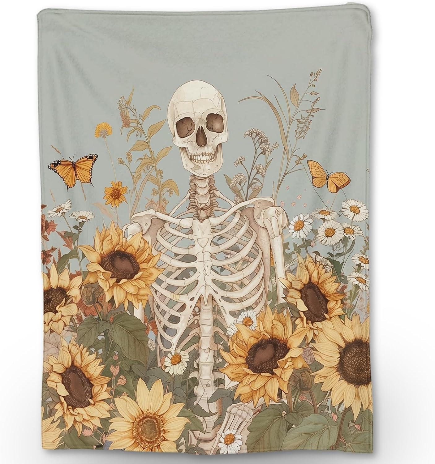 

1 шт. Зеленые листья Свежий цветок Плед Тонкое одеяло Подарки для дивана Кровати Машины Дома для Любителей цветов Скелета акулы для всесезонного использования 30x40in