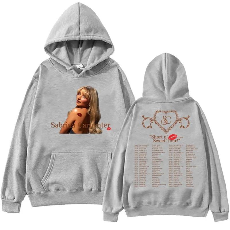 Sabrina Carpenter Short N' Sweet Hoodie Men Streetwear Oversized Sweatshirts Autumn Winter Harajuku Hooded Pullover Tracksuit Female Male Clothing