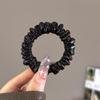 Minimalist leather small intestine headband with feminine temperament low ponytail tied hair rope bun head rubber band headband