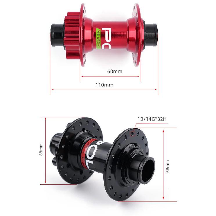 POLSO MTB Hub 32/36 Holes Disc Brake 2 Sealed Bearing HG BOOST Mountain Bicycle Hubs Aluminnum Alloy