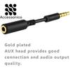 Accessonico 3 Pack Headset Audio Jack Extender, 3.5mm Headphone AUX Extension Adapter for Juice Pack, for Battery Charger Case, Power Case, for
