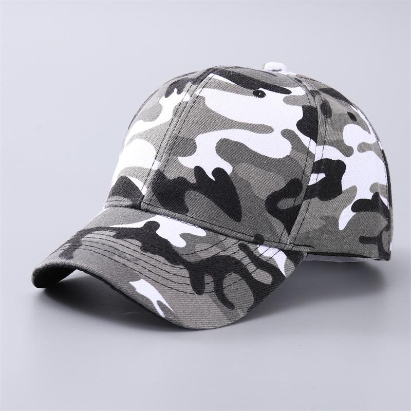 Men Women Summer Cotton Camouflage Printed Baseball Caps Sunhat Outdoor Unisex Sports Adjustable Snapback Anti-UV Hat Visors