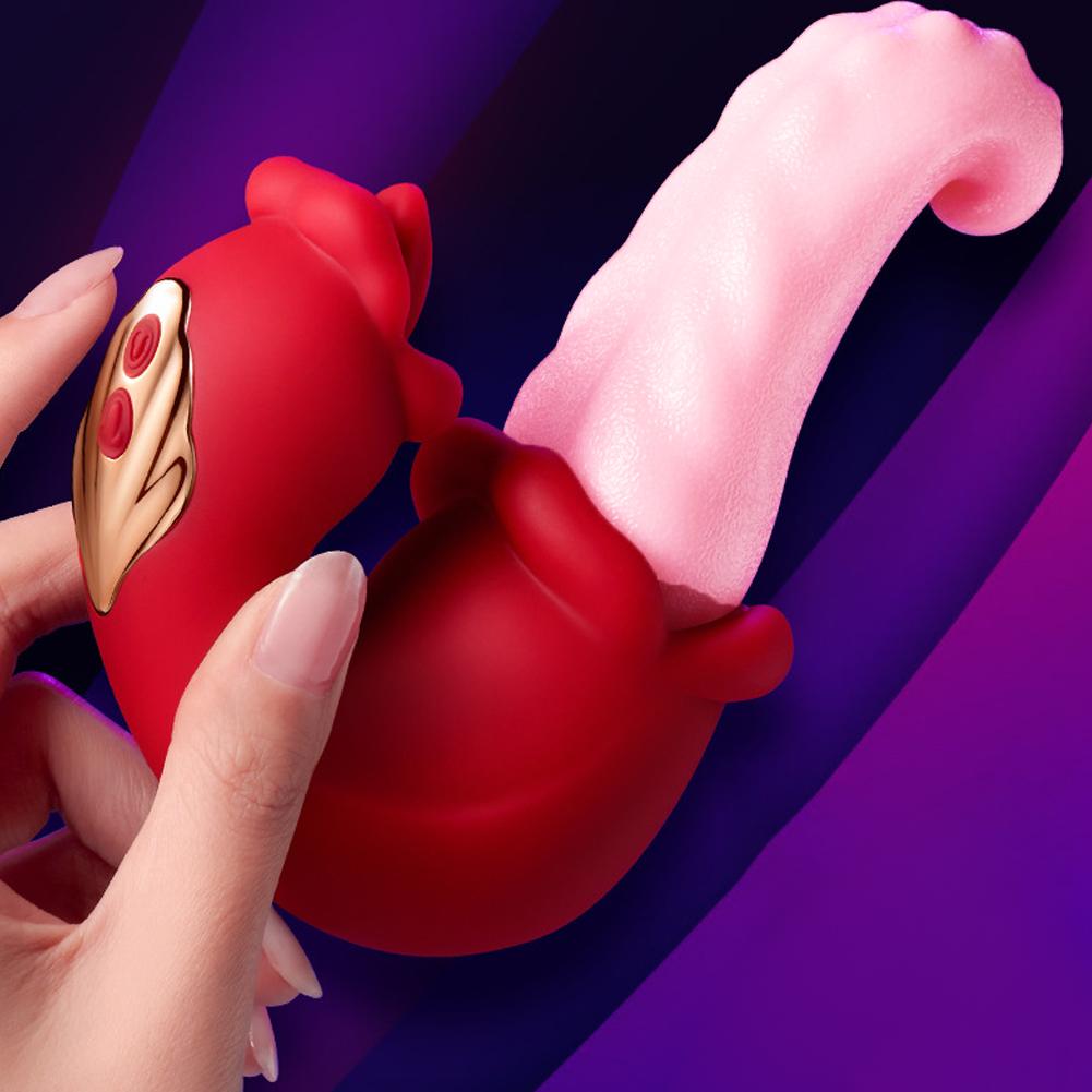 Vibrační sexuální hračky pro dospělé pro ženy 3 v 1 vibrátory s tlačením jazyka, dildo, sexuální hračky, sexuální hračky pro dospělé, hry pro páry