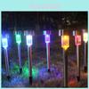 Solar Light Outdoor Garden Yard Led Light Landscape Path Lights Steel Stainless
