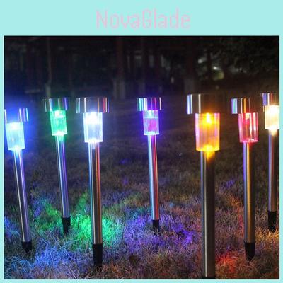 Solar Light Outdoor Garden Yard Led Light Landscape Path Lights Steel Stainless