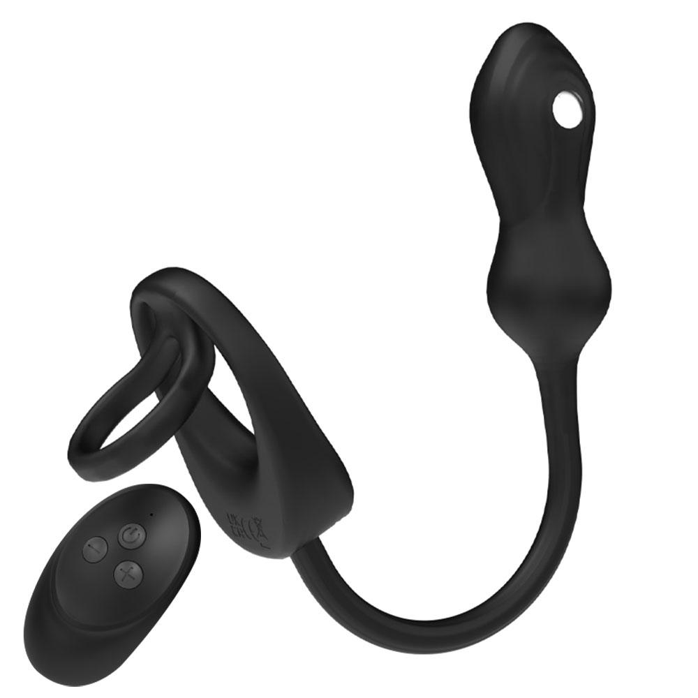 Electric Anal Plug Shock Remote Control Cock Ring Dildo Male Adult Prostate Massage 10 Vibrator Sex Toy For Men Anal Toys Sexy