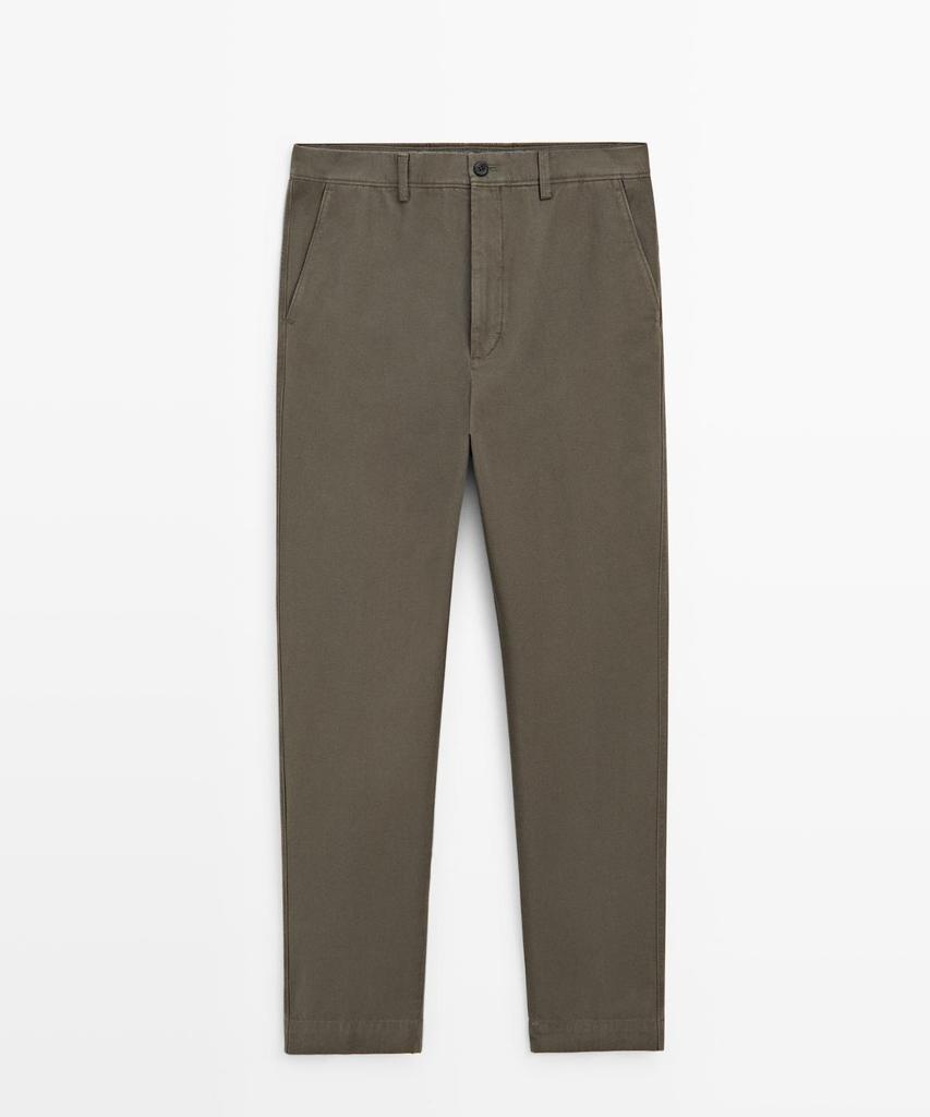 Masimodutti Tapered Fit Cotton Pants