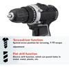 AC 100-240V 0-550r/min 0-1350r/min Cordless drill Double Speed Adjustment LED lighting 1/2Pcs Large capacity battery 35Nm 15-speed torque adjustment