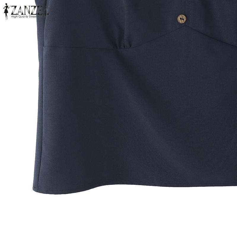 ZANZEA Maiuri de vară fără mâneci cu decolteu în V pentru femei