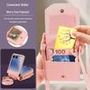 Stylish multi-card slot coin purse/phone case for Samsung Z Flip7, drop-proof, foldable, anti-lost, includes long crossbody strap.