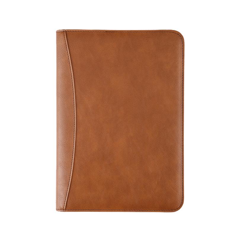 B5 Loose-Leaf Business Notebook with Calculator – Thick Cowhide Multifunctional Stationery