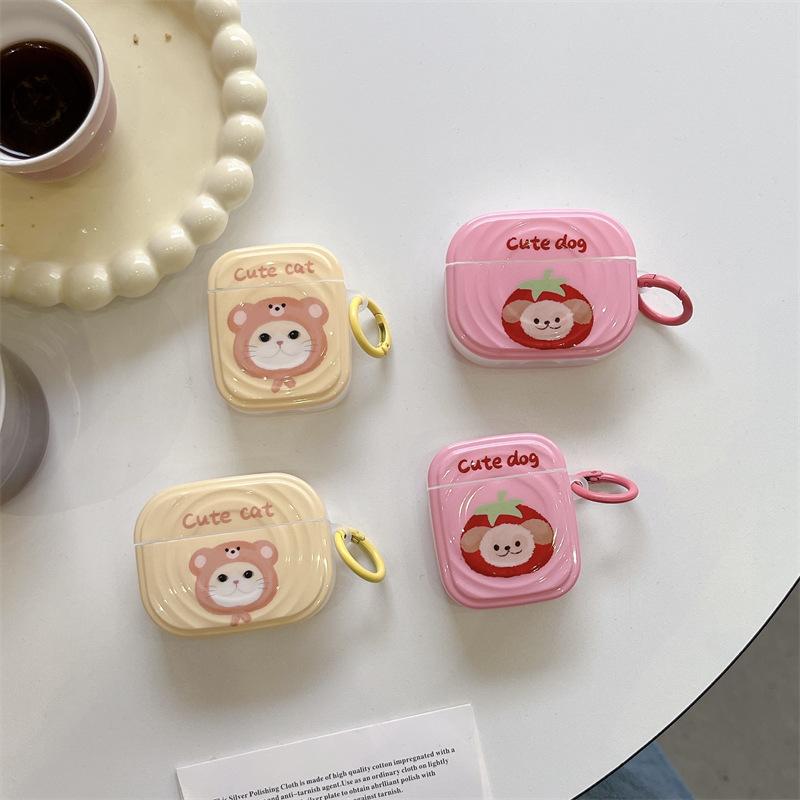 ripple cover kitten dog suitable for airpods4 protective case apple bluetooth wireless 2/3 generation pro2 earphone cover