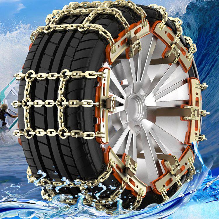 Catene Antiscivolo Universali 2025 per SUV e Berline - Pronte per Fuoristrada e Neve con Auto-Tensionamento