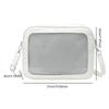 Women Transparent Square Ita Bag With Pin Display Jk Shoulder Bag Cartoon Handbag Lolita Messenger Bag Cute Crossbody Ita Bags