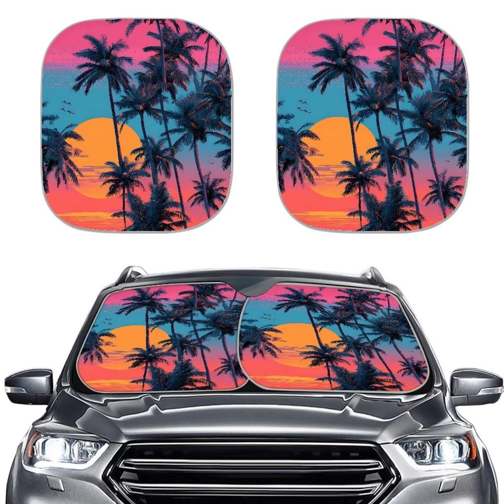 Car Sunshade Bohemian Wind Visor Aluminum Foil Sun Shield Car Sunshade Printing