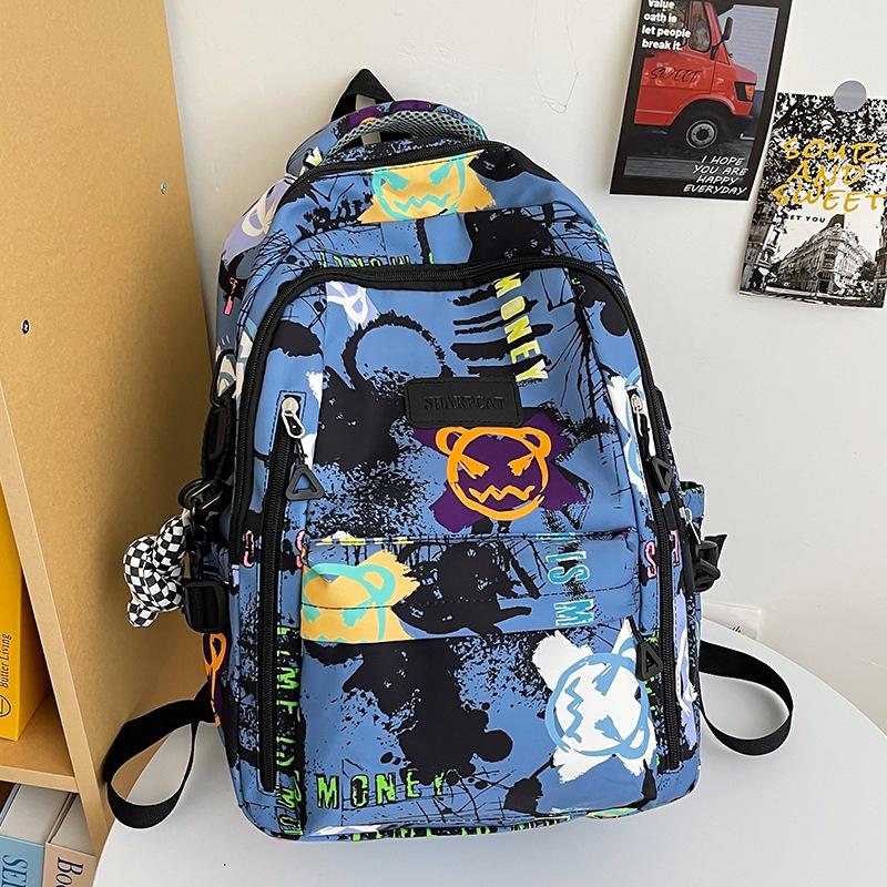 Schoolbag Girl Print Elementary School Student Junior High School Student High School Student Backpack College Student Backpack