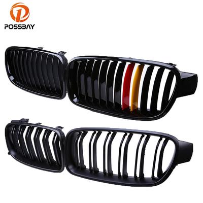 2Pcs Car Front Bumper Center Grilles Black Grills 51137263479 51137263480 for BMW 3-Series F31 Touring 2012 2013 2014 2015-2017