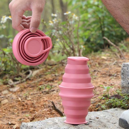 500ML Collapsible Water Bottle Food Grade BPA Free Leak Resistant Portable Travel Hiking Sports Water Kettle