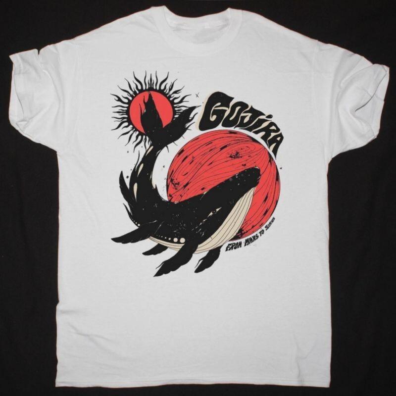 GOJIRA Band FROM MARS TO SIRIUS WHALE Cotton White T Shirt S-5XL For Men TU369 L