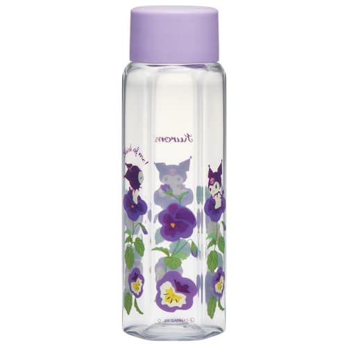 Skater Easy-to-Hold Hexagonal Plastic Water Bottle, 250ml, Blow-Dry, for Adults and Kids, Direct Drinking, Transparent, Lightweight, Children's Clear