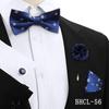 Korean Style 4-Piece Men's Bow Tie & Pocket Square Set for Weddings & Formal Events