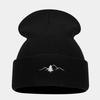 Hot Sale New Mountain Embroidery Outdoor Knitted Cold Hat Couple Autumn and Winter Warm Ear Protector Knitted Hat