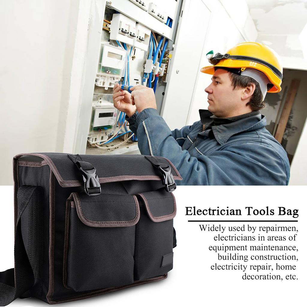 Thickened Oxford Cloth Tools Shoulder Bag Holder Organizer for Electrician Repairman