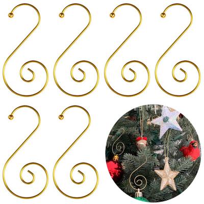 100Pcs Christmas Ornament Hooks S-Shaped Design Rustproof Strong Load-bearing Christmas Tree Hooks Party