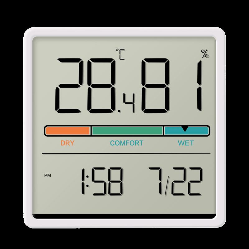 JD Jingzao Intelligentes Indoor-Thermometer Hygrometer Uhr