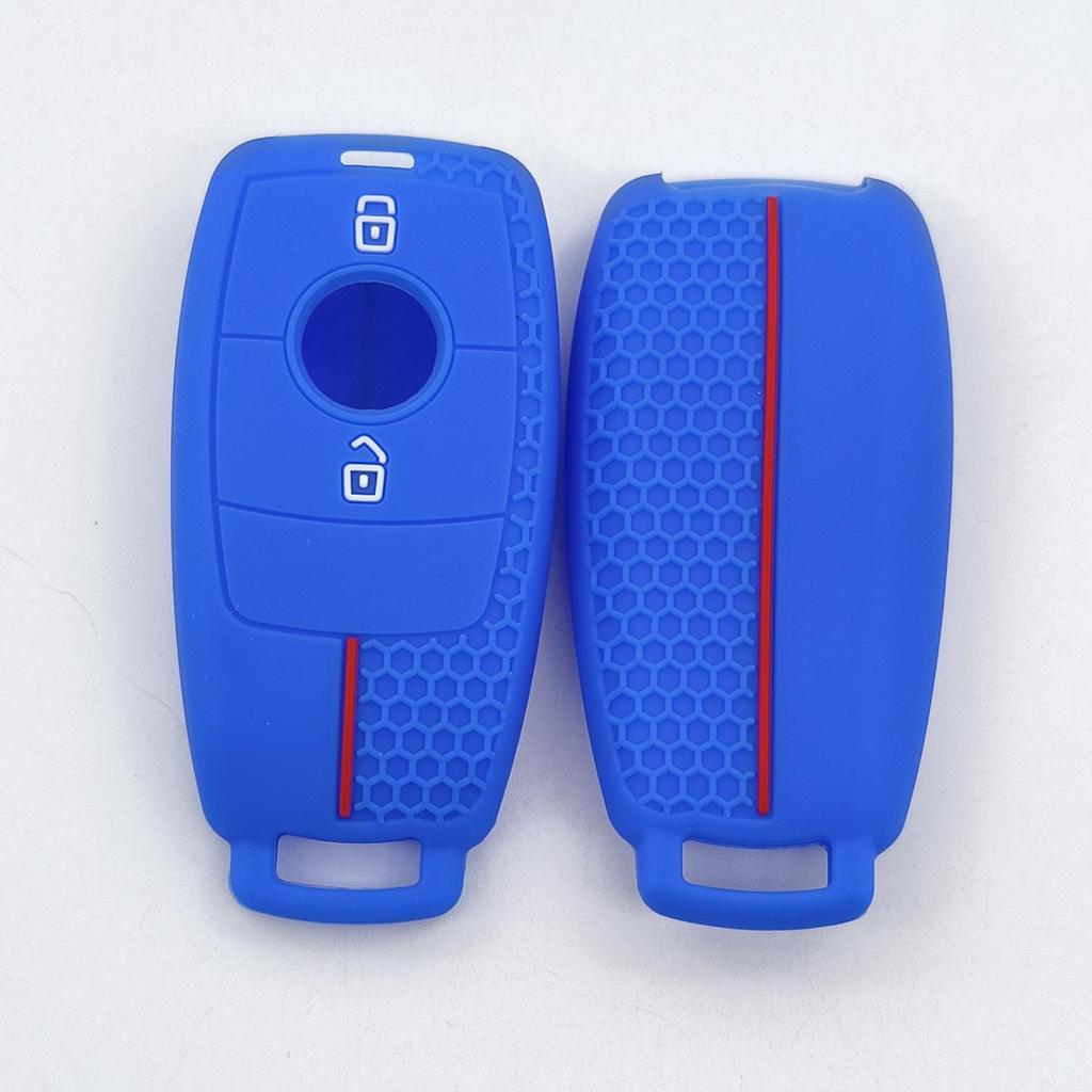 Soft Silicone Protective Cover for Mercedes C-Class EQE 2-Button Smart Key