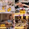 Set of 6/12 Acrylic Flameless Flickering LED Candles with Remote & Timer 3D Wick Pillar Electronic Candles for Wedding Christmas