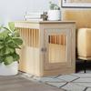 VidaXL Dog Cage Furniture, Dog Kennel with Lockable Door, Dog House, Side Table, Oak 838318