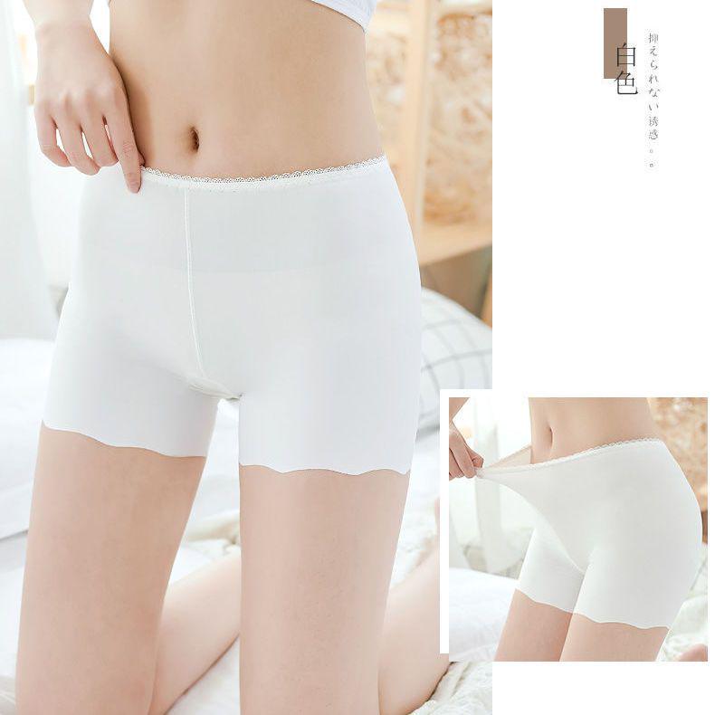 

Langsha Women s Summer Ice Silk Seamless Safety Pants with Cool Cotton Crotch XL