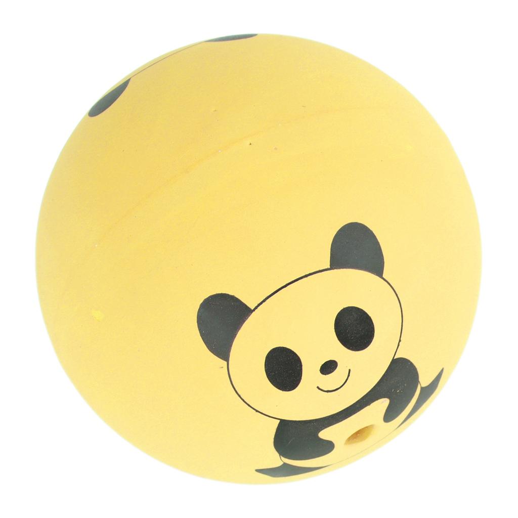 Squeaky Dog Toy Balls Latex Bite Resistant Interactive Smooth Pet Toys for Cat Dog 2.0in Yellow