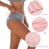 FIENTOO 5Pcs Women Ribbed Cotton Underwear 95% Cotton Soft Butterfly Embroidery Mid Rise Panties Breathable Daily Briefs Comfort