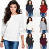 Stilvoller Damen Langarm Baggy Damen Pullover Gestrickter Oversize Pullover Jumper