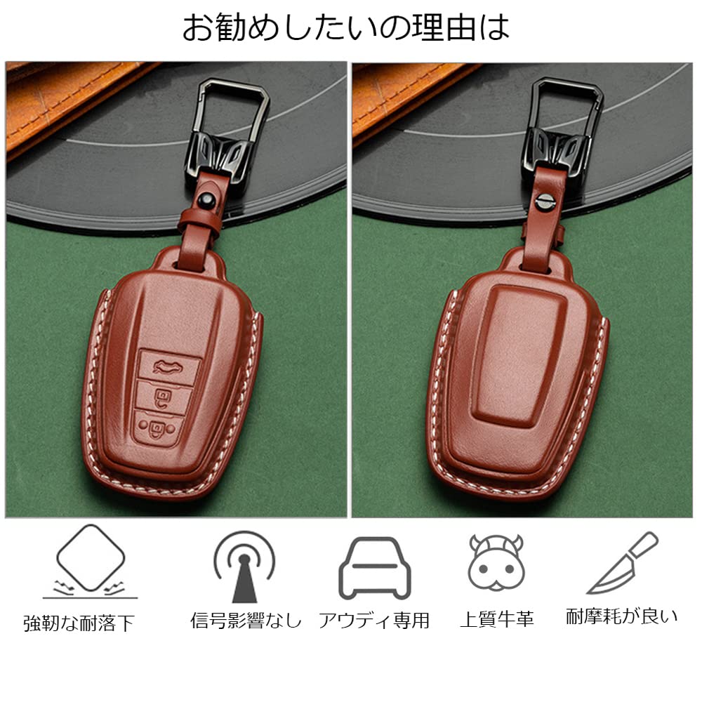 Compatible Toyota Smart Key Case, Genuine Leather Key Case, Zinc Alloy, Specially Designed to