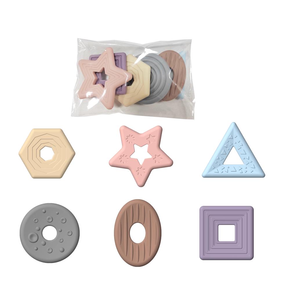 

6 шт./набор Расслабляющие детские сенсорные камни с текстурой, камни для беспокойства, школа style A