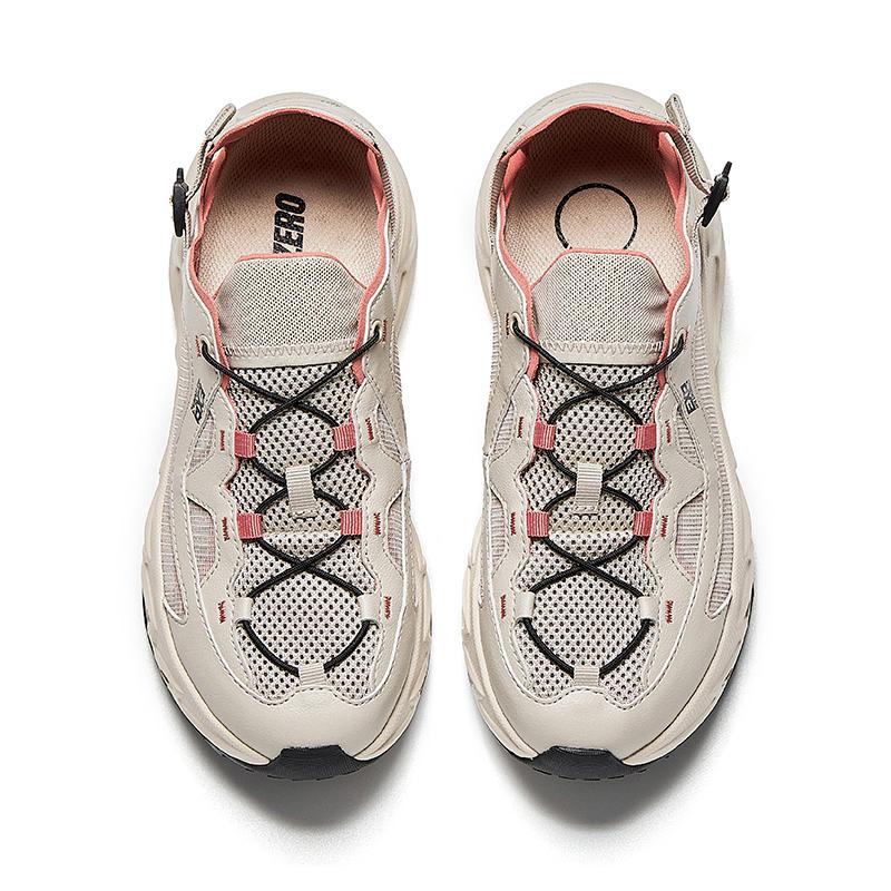 Anta Wuyi Stream Hiking Shoes Summer 2026 Thick Sole Outdoor Functional Shoes Kids shoes Fog-Gray Red 922626650-2